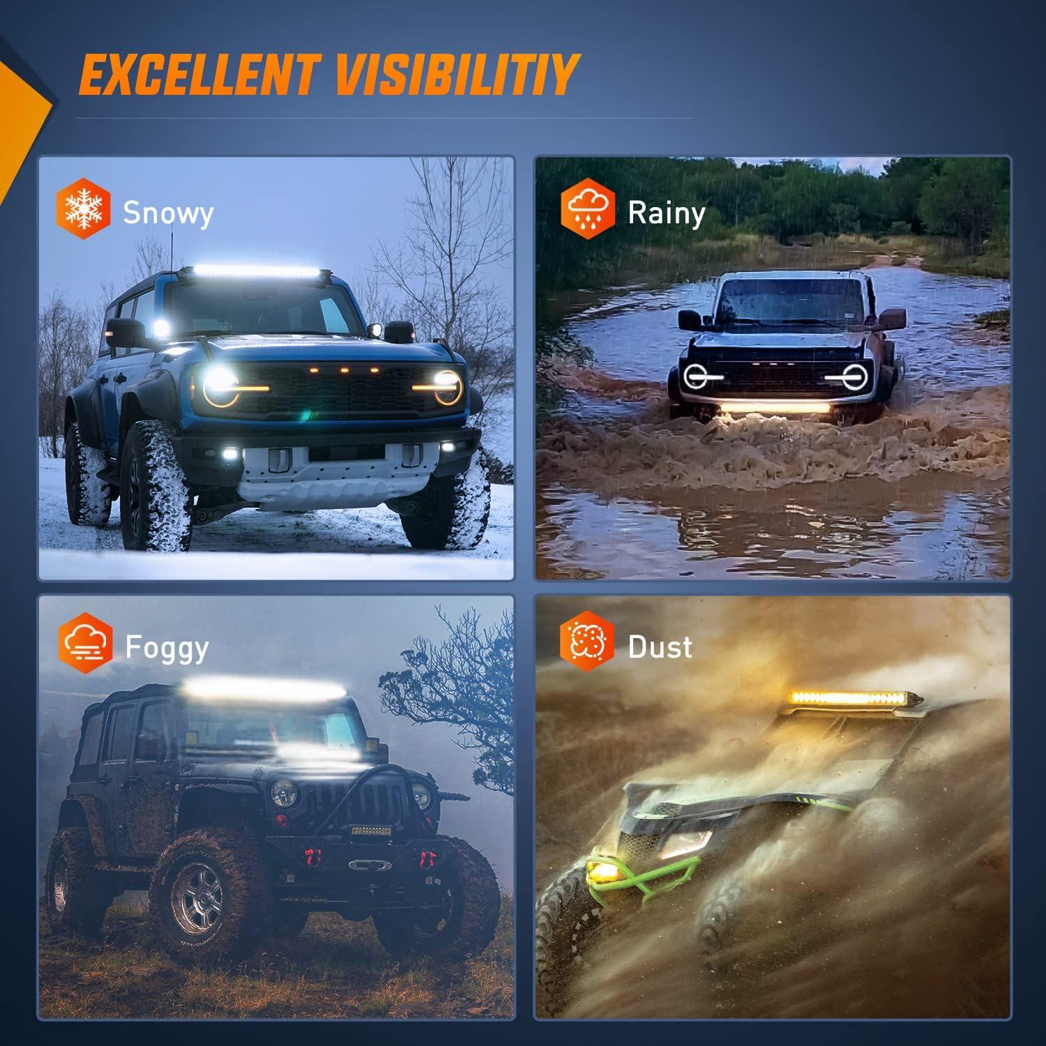 imageNilight  40005CA 31inch 150W Spot ampamp Flood Combo Single Row 14500LM Off Road LED Fog ampamp Driving Roof Bumper Light Bars for Jeep Ford Trucks Boat 2 Years WarrantyWhite