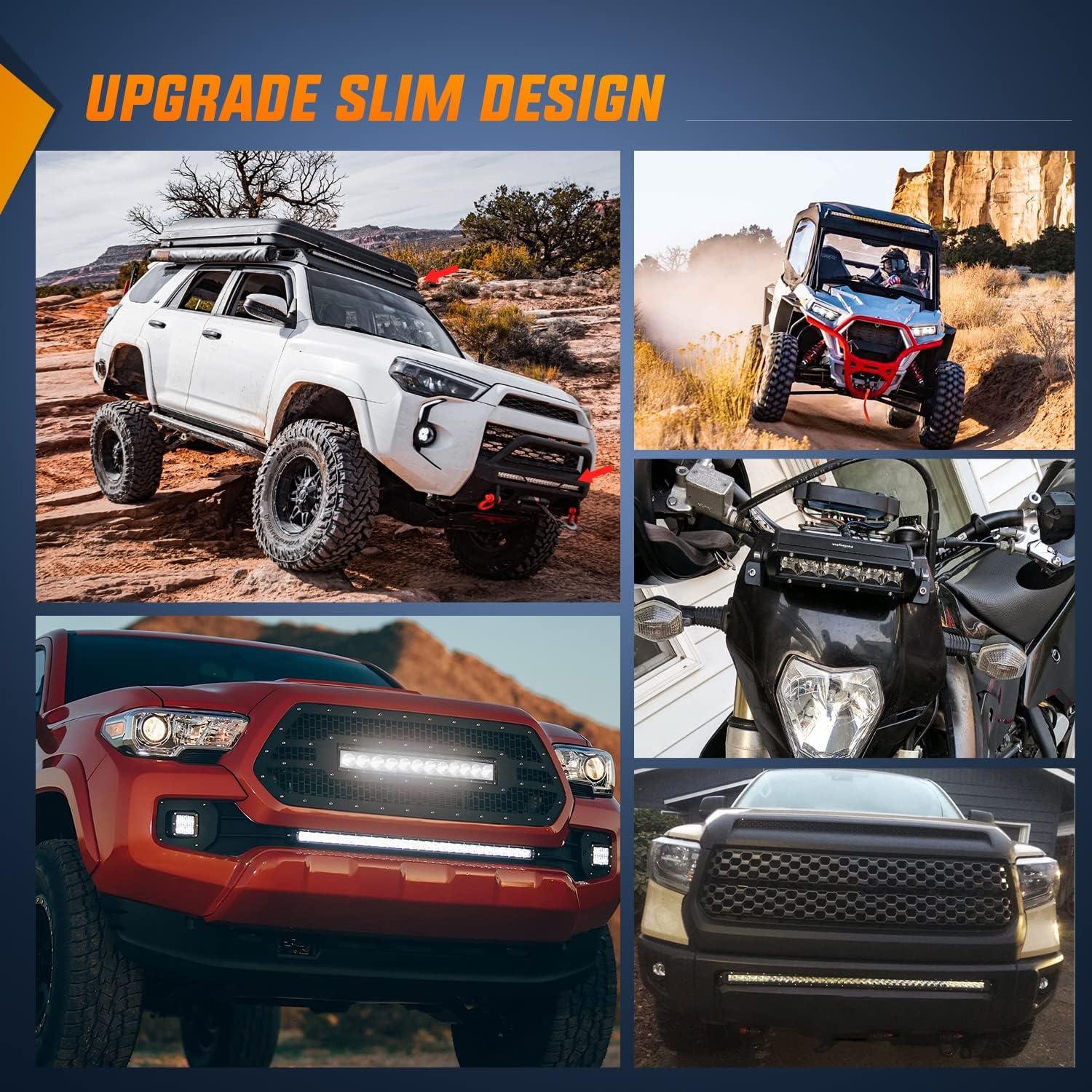 imageNilight  40005CA 31inch 150W Spot ampamp Flood Combo Single Row 14500LM Off Road LED Fog ampamp Driving Roof Bumper Light Bars for Jeep Ford Trucks Boat 2 Years WarrantyWhite