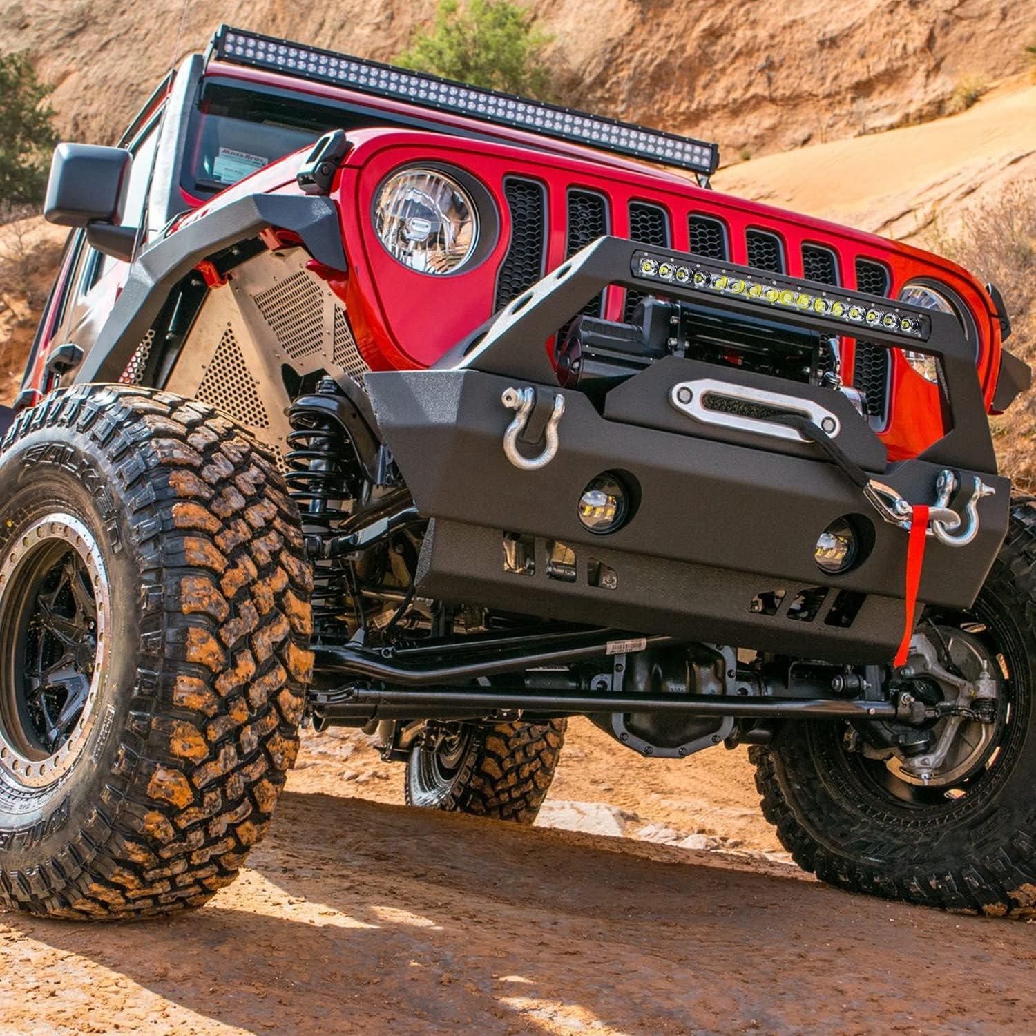 imageNilight  NI04100W 17quot 80w LED Work Light Single Row Spot Flood Combo LED Light Bar Driving Lights Offroad Lighting  2 Style Mounting Brackets2 years WarrantyWhite