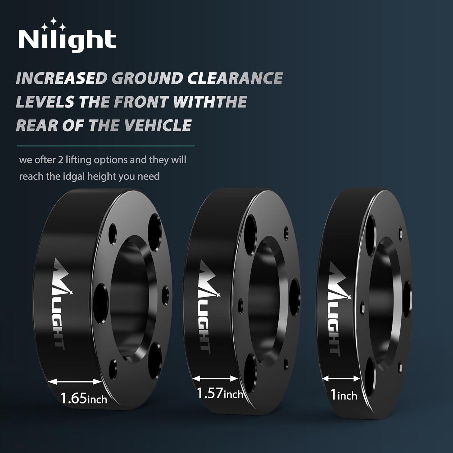 imageNilight 25inch Leveling Lift Kit for 2019 2020 2021 2022 Ford Ranger 2WD 4WD Front Raise Suspension Strut SpacersFord F150 20042023