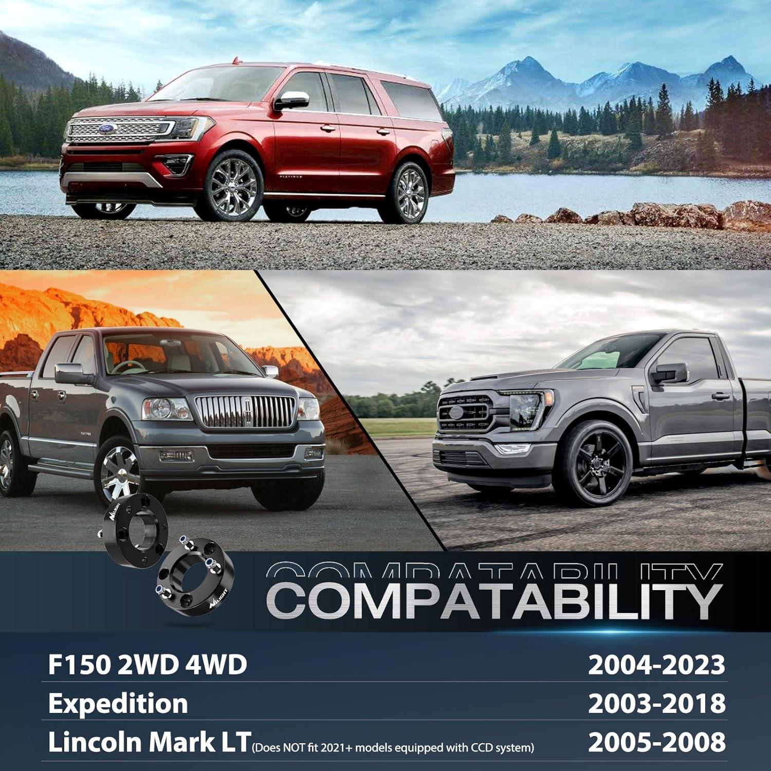 imageNilight 25inch Leveling Lift Kit for 2019 2020 2021 2022 Ford Ranger 2WD 4WD Front Raise Suspension Strut SpacersFord F150 20042023