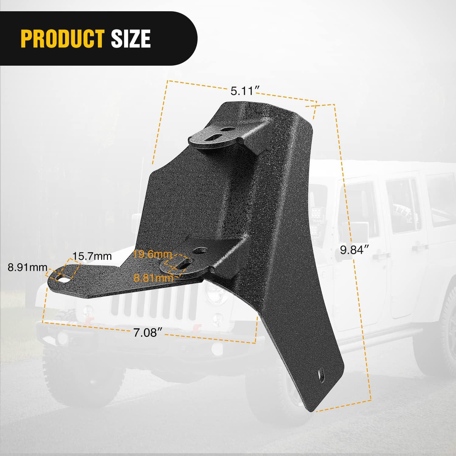 imageNilight 2Pcs Windshield Hinge Mounting Brackets Dual APillar for Offroad LED Fog Light Pods for 2018 2019 2020 2021 2022 2023 Wrangler JL20202023 Gladiator JT  2 Years WarrantyBlackDual APillar JL 20182025