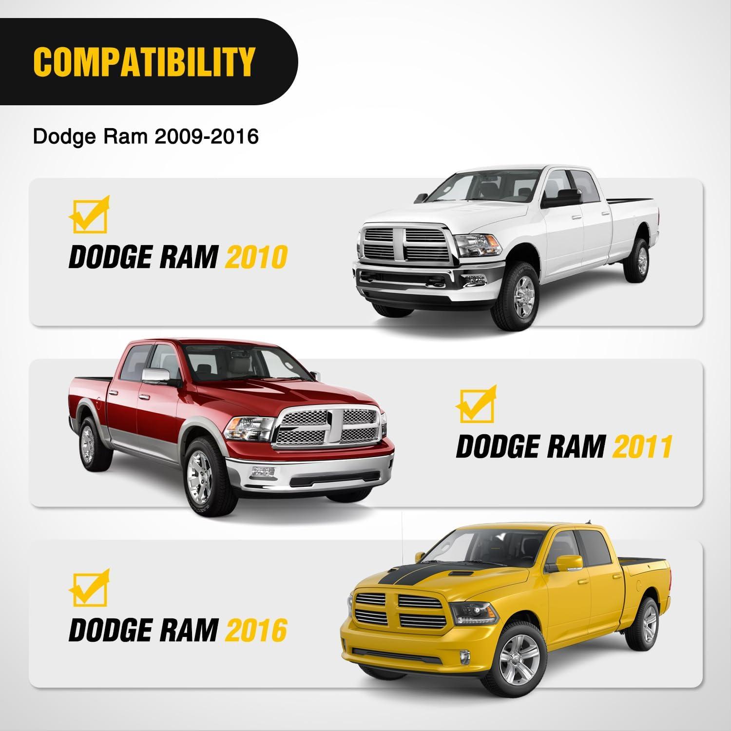 imageNilight Bull Bar with Light Compatible with Nissan Frontier 20052020 Tow Hooks Must be Removed Front Bumper Grille Brush Push Guard with Skid Plate Licence Hole BlackFor Dodge Ram 20092018