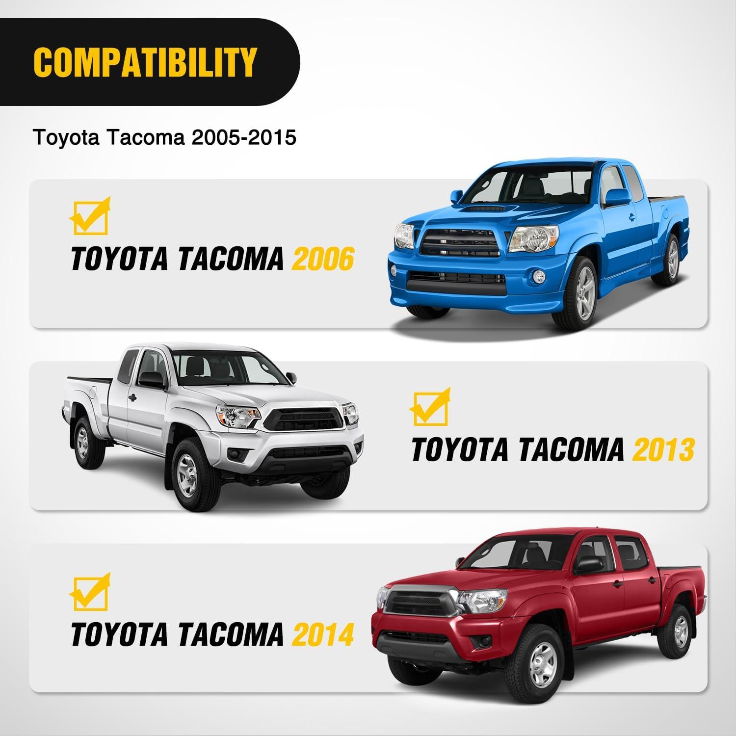 imageNilight Bull Bar with Light Compatible with Nissan Frontier 20052020 Tow Hooks Must be Removed Front Bumper Grille Brush Push Guard with Skid Plate Licence Hole BlackFor Toyota Tacoma 20052015