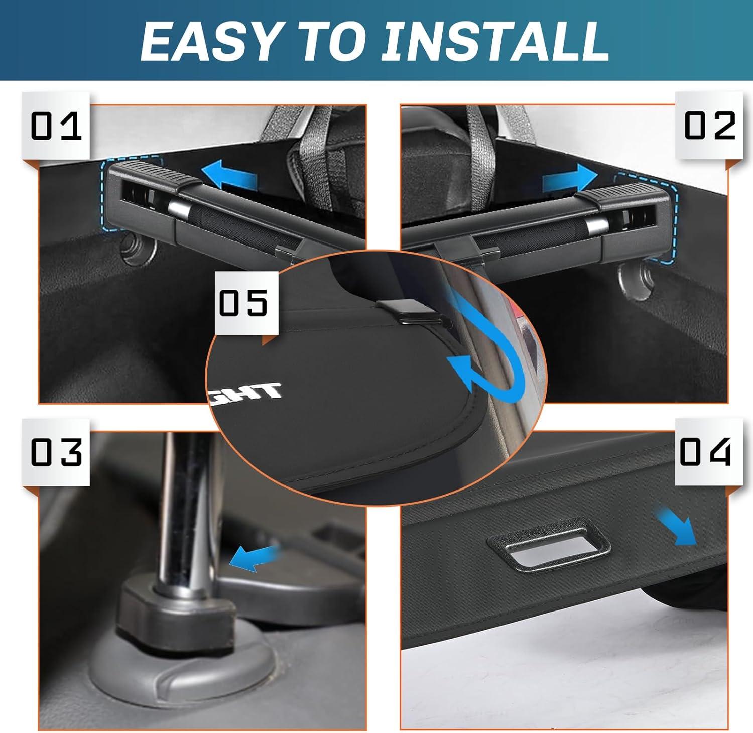 imageNilight Cargo Cover Fit for Subaru Outback 2020 2021 2022 2023 2024 2025 Retractable Privacy Security Shield Shade Rear Trunk Cover with Trunk Storage Net20102014 Subaru Outback