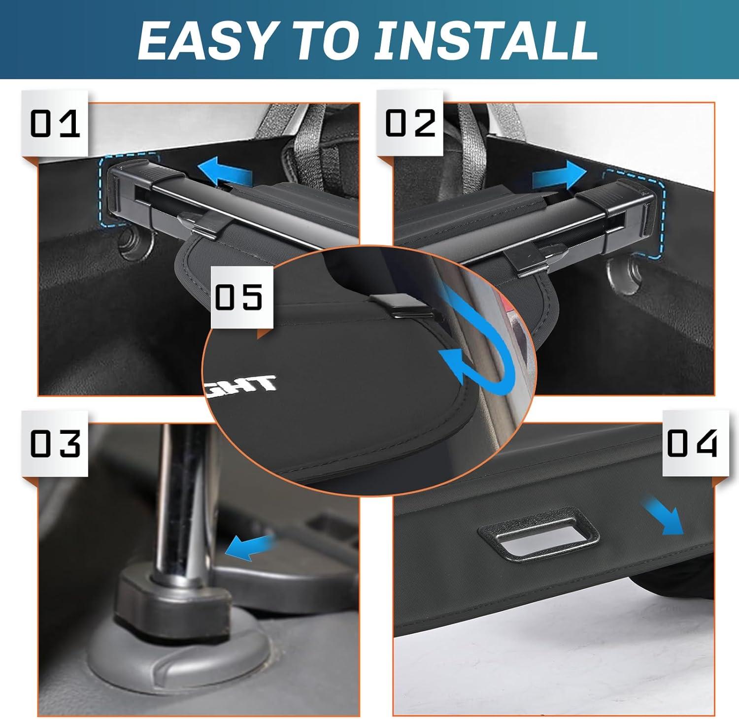 imageNilight Cargo Cover Fit for Toyota RAV4 2019 2020 2021 2022 2023 2024 2025 Retractable Privacy Security Shield Shade Rear Trunk Cover with Trunk Storage Net20182025 Chevy EquinoxGMC Terrain