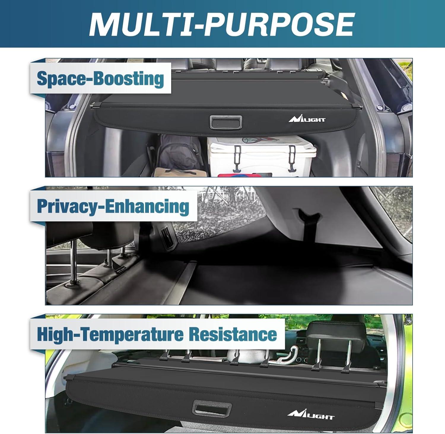 imageNilight Cargo Cover Fit for Toyota RAV4 2019 2020 2021 2022 2023 2024 2025 Retractable Privacy Security Shield Shade Rear Trunk Cover with Trunk Storage Net20192025 Toyota RAV4