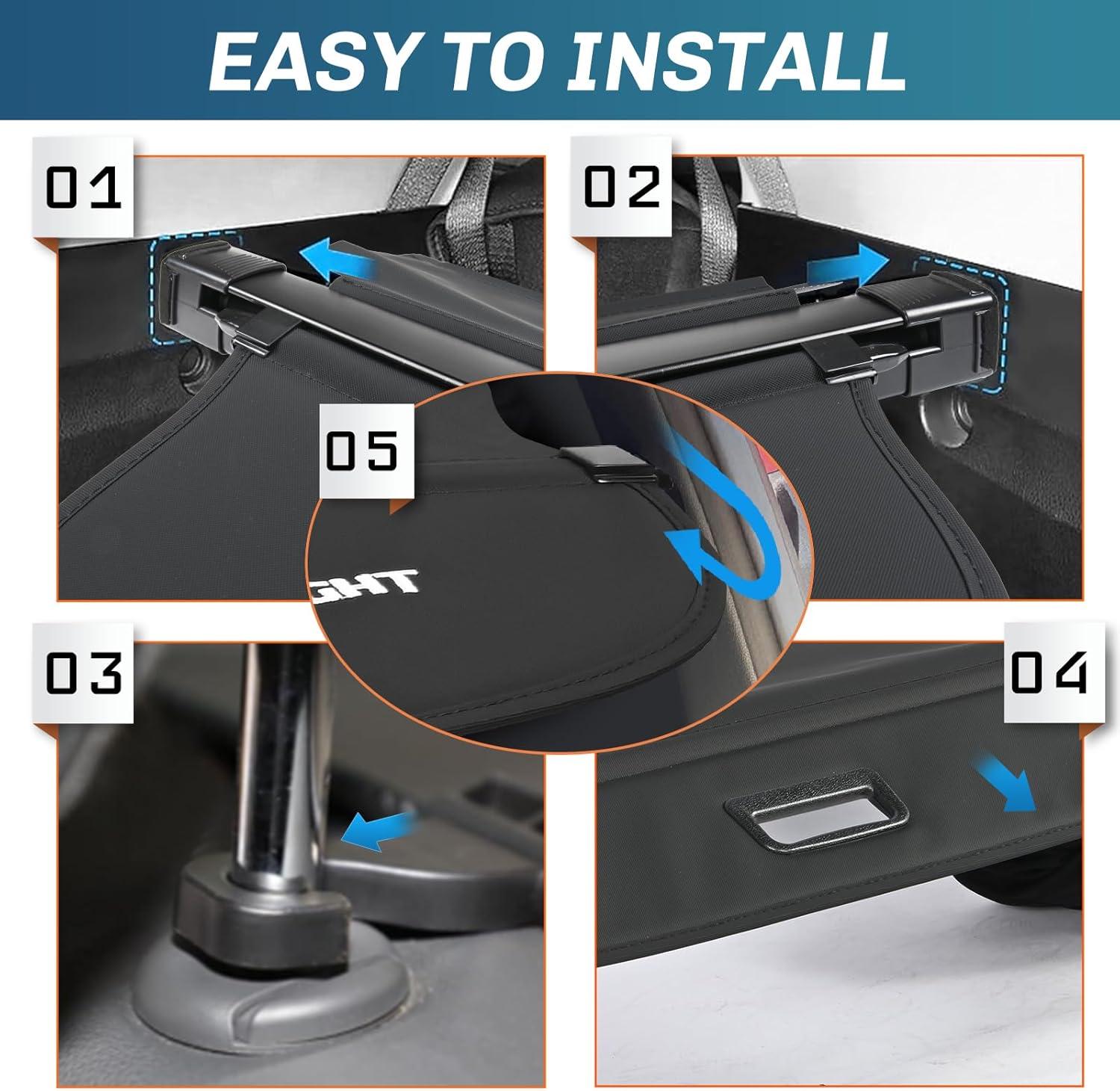 imageNilight Cargo Cover Fit for Toyota RAV4 2019 2020 2021 2022 2023 2024 2025 Retractable Privacy Security Shield Shade Rear Trunk Cover with Trunk Storage Net20182024 Volkswagen Tiguan