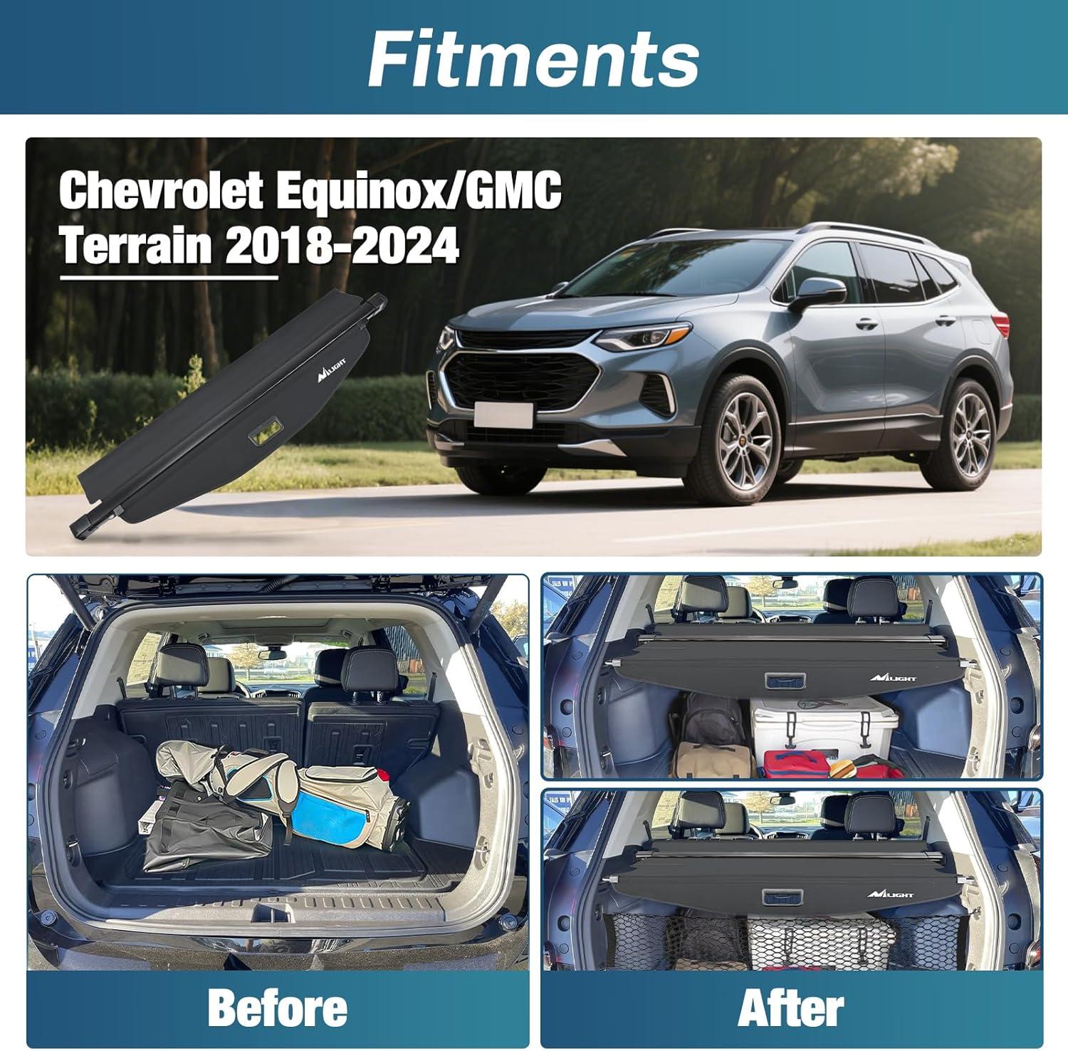 imageNilight Cargo Cover Fit for Toyota RAV4 2019 2020 2021 2022 2023 2024 2025 Retractable Privacy Security Shield Shade Rear Trunk Cover with Trunk Storage Net20182025 Chevy EquinoxGMC Terrain