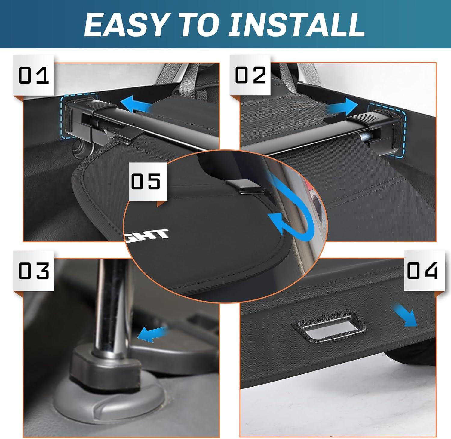 imageNilight Cargo Cover Fit for Toyota RAV4 2019 2020 2021 2022 2023 2024 2025 Retractable Privacy Security Shield Shade Rear Trunk Cover with Trunk Storage Net20182025 Volkswagen Atlas