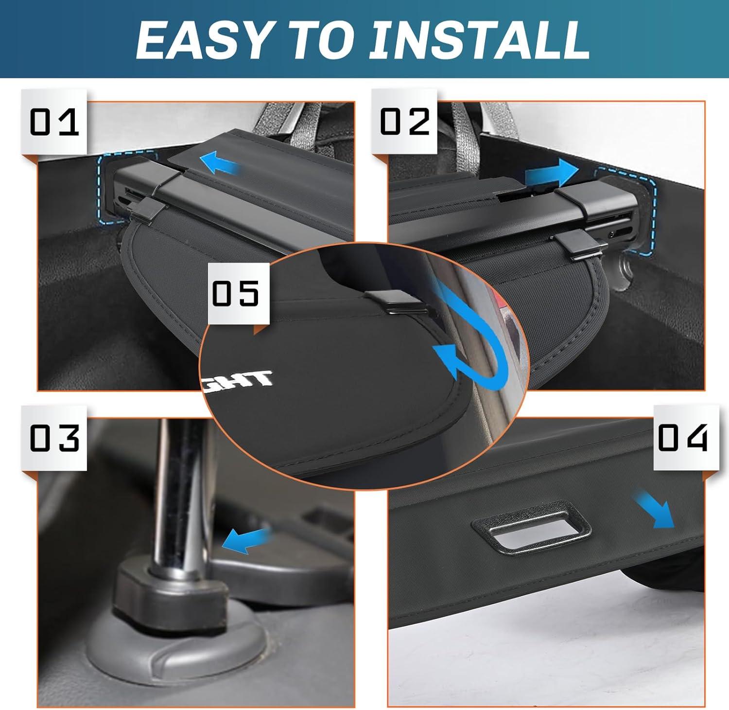 imageNilight Cargo Cover Fit for Toyota RAV4 2019 2020 2021 2022 2023 2024 2025 Retractable Privacy Security Shield Shade Rear Trunk Cover with Trunk Storage Net20192025 Toyota RAV4