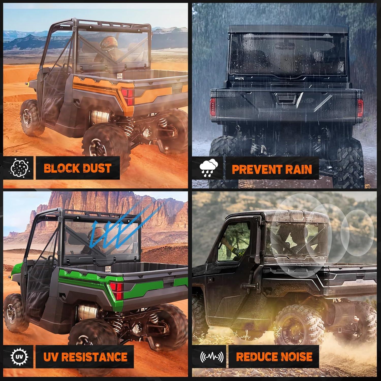 imageNilight Golf Cart Windshield for Front Window Foldable Windproof UV Protection Compatible with Club Car Precedent Gas or Electric 2004Up Scratch and Impact Resistant Clear AcrylicClearPolaris Ranger 20172025