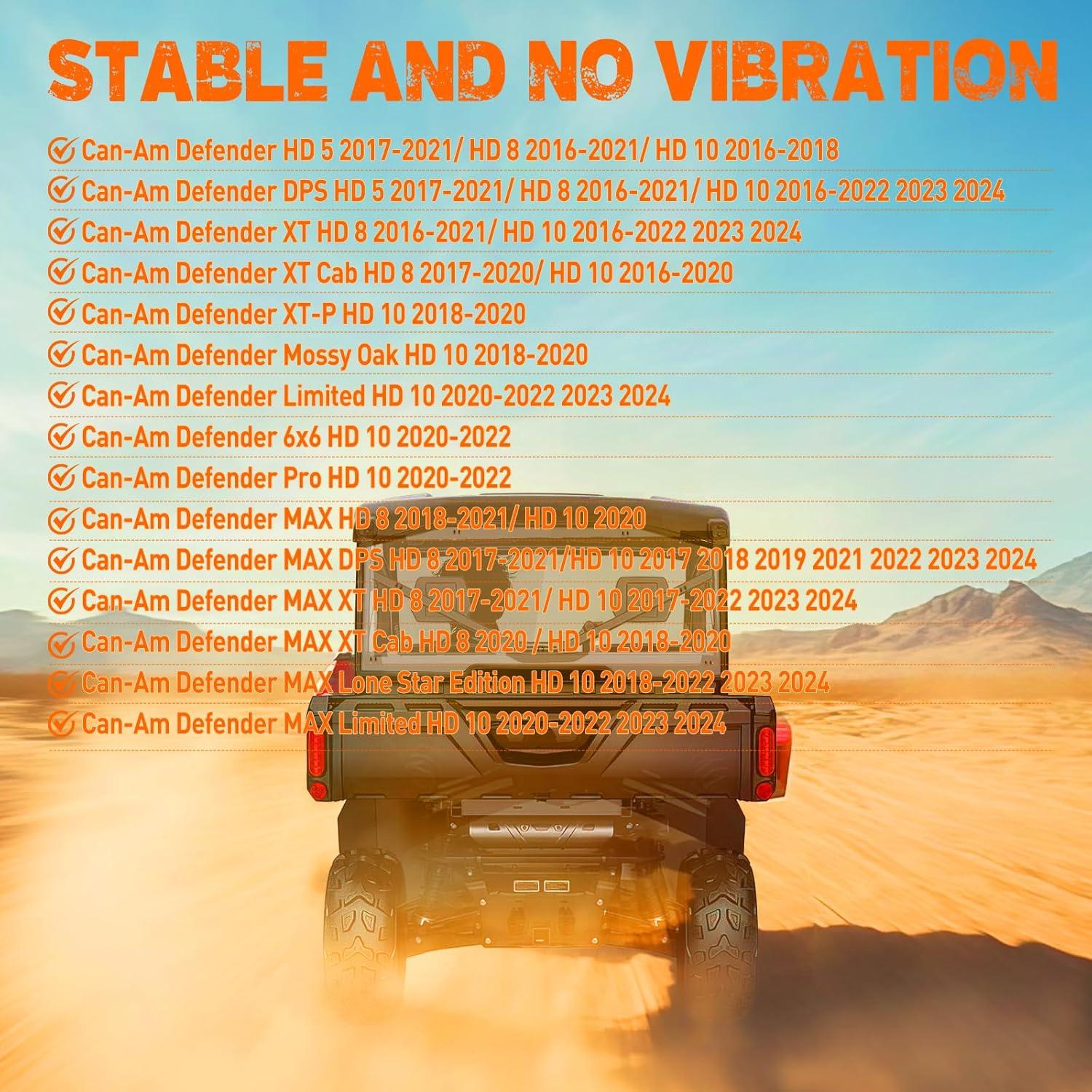 imageNilight Golf Cart Windshield for Front Window Foldable Windproof UV Protection Compatible with Club Car Precedent Gas or Electric 2004Up Scratch and Impact Resistant Clear AcrylicClearCanAm Defender 20162024