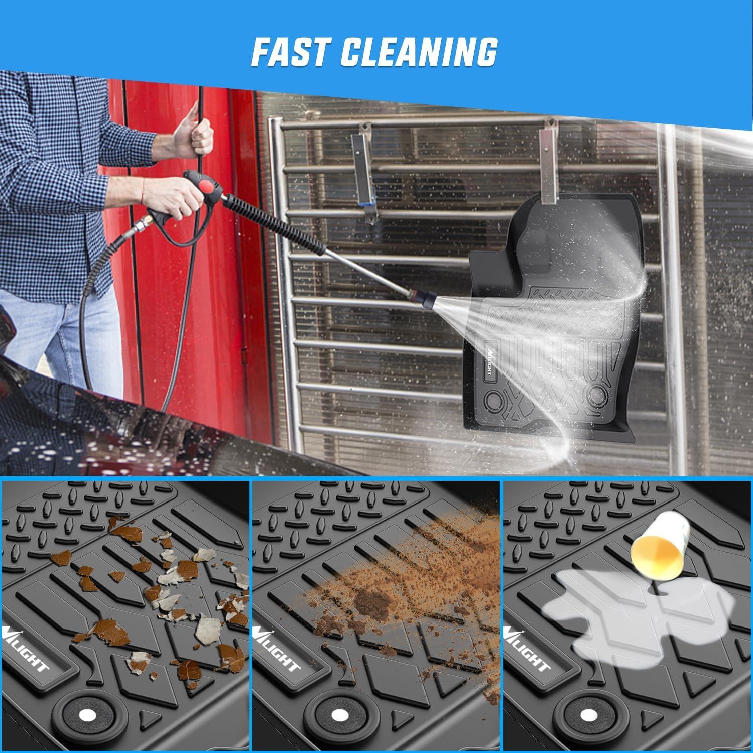 imageNilight TPE Floor Mats for Ford Edge 2015 2016 2017 2018 2019 2020 2021 2022 2023 2024 2025 All Weather Custom Fit Heavy Duty Floor Liners20152024 Edge