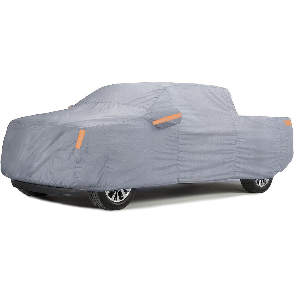 imageNilight Car Cover Waterproof All Weather fo SUV Heavy Duty Outdoor Full Cover Rain Sun UV Protection with Zipper Cotton Extra Thick Car CoversUniversal Fit for SUV JeepLength 182quot to 190quotL Fit Length Up To 228  Max Cab Length 144