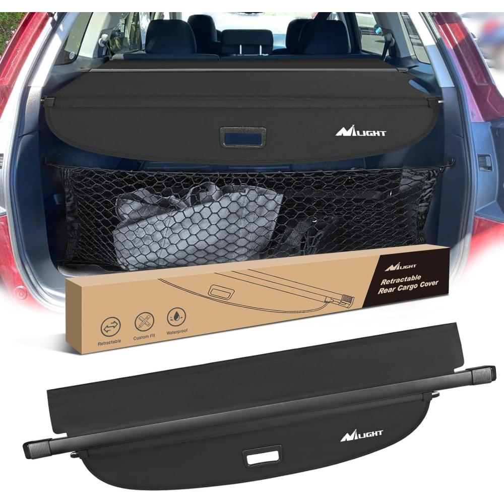 imageNilight Cargo Cover Fit for Subaru Outback 2020 2021 2022 2023 2024 2025 Retractable Privacy Security Shield Shade Rear Trunk Cover with Trunk Storage Net20102014 Subaru Outback