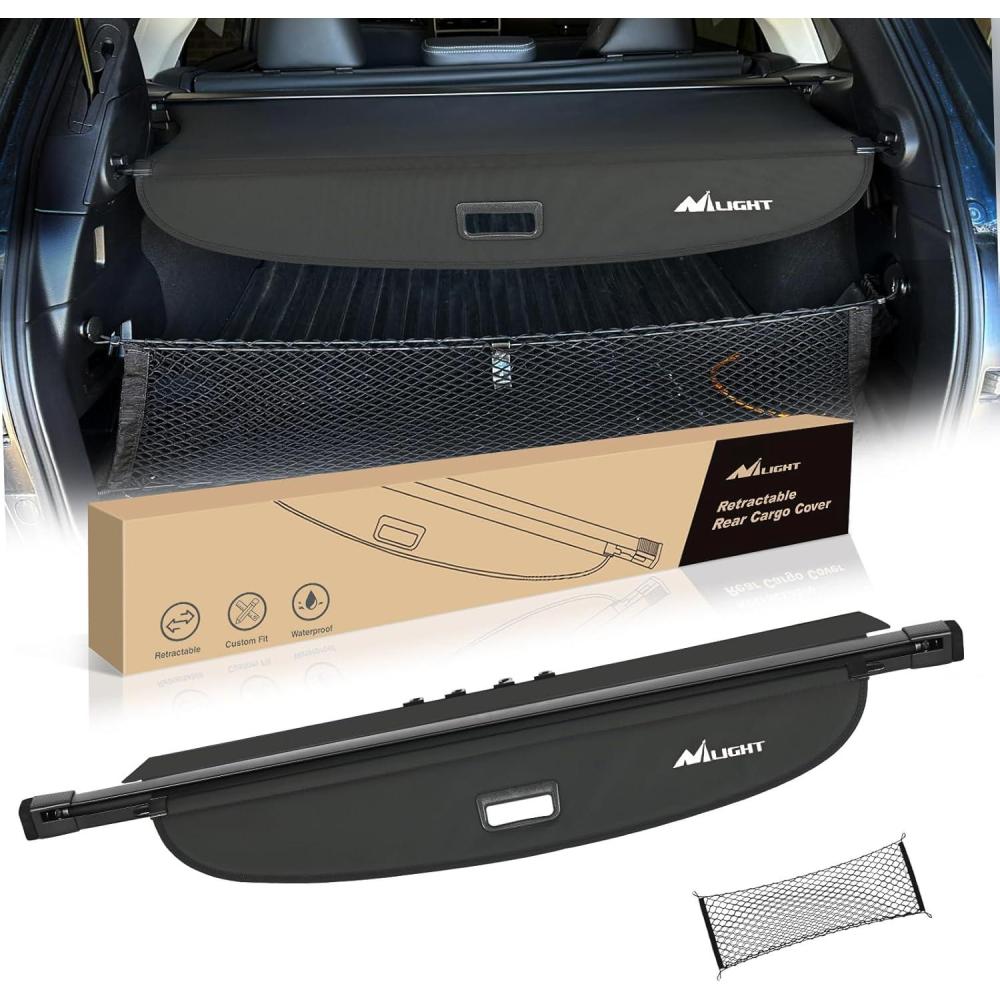 imageNilight Cargo Cover Fit for Subaru Outback 2020 2021 2022 2023 2024 2025 Retractable Privacy Security Shield Shade Rear Trunk Cover with Trunk Storage Net20152019 Subaru Outback