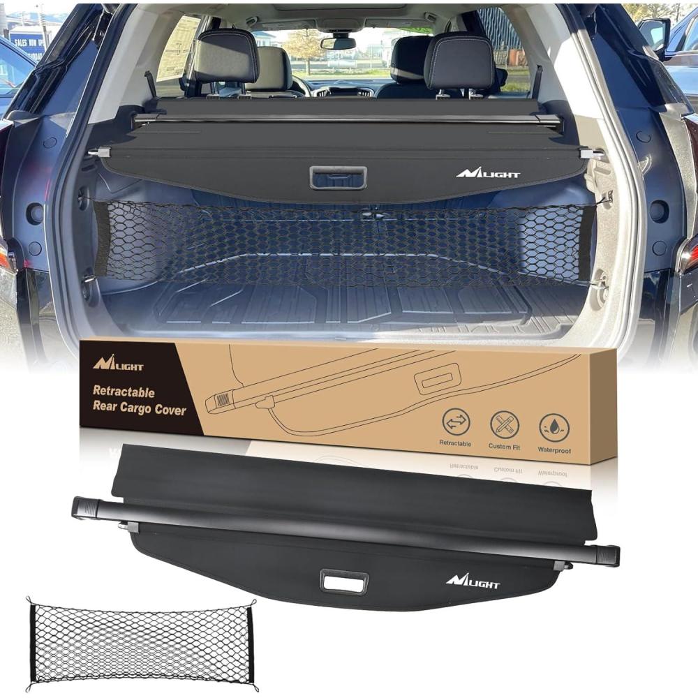 imageNilight Cargo Cover Fit for Toyota RAV4 2019 2020 2021 2022 2023 2024 2025 Retractable Privacy Security Shield Shade Rear Trunk Cover with Trunk Storage Net20182025 Chevy EquinoxGMC Terrain