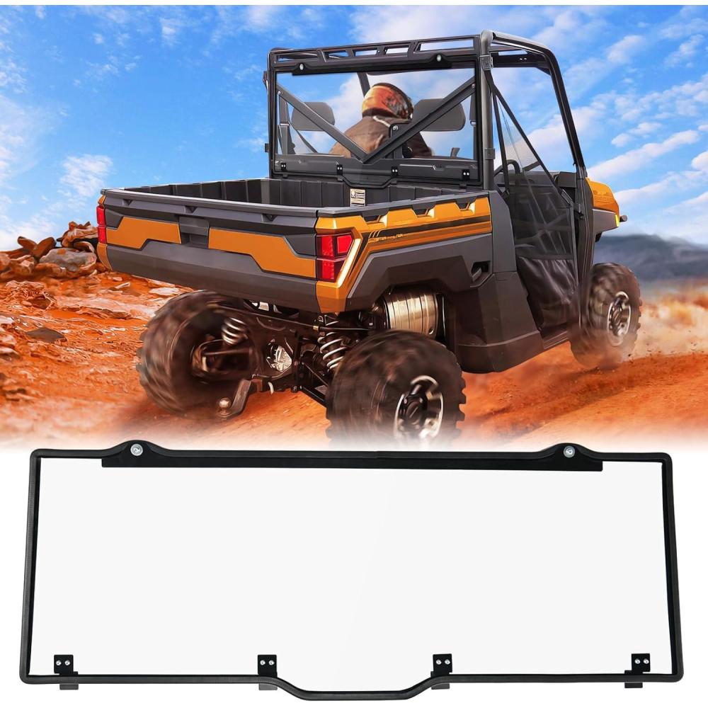 imageNilight Golf Cart Windshield for Front Window Foldable Windproof UV Protection Compatible with Club Car Precedent Gas or Electric 2004Up Scratch and Impact Resistant Clear AcrylicClearPolaris Ranger 20172025