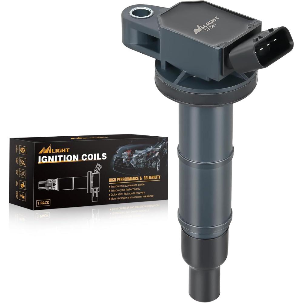 imageNilight Ignition Coil Pack UF413 Fit for Chevy Silverado 1500 2500 HD Tahoe Suburban Avalanche Express Corvette Camaro Impala GMC Yukon Cadillac Escalade Pontiac 53 60L V8 EngineOE 126114248 PcsFit ToyotaLexus 20012012 1PCS