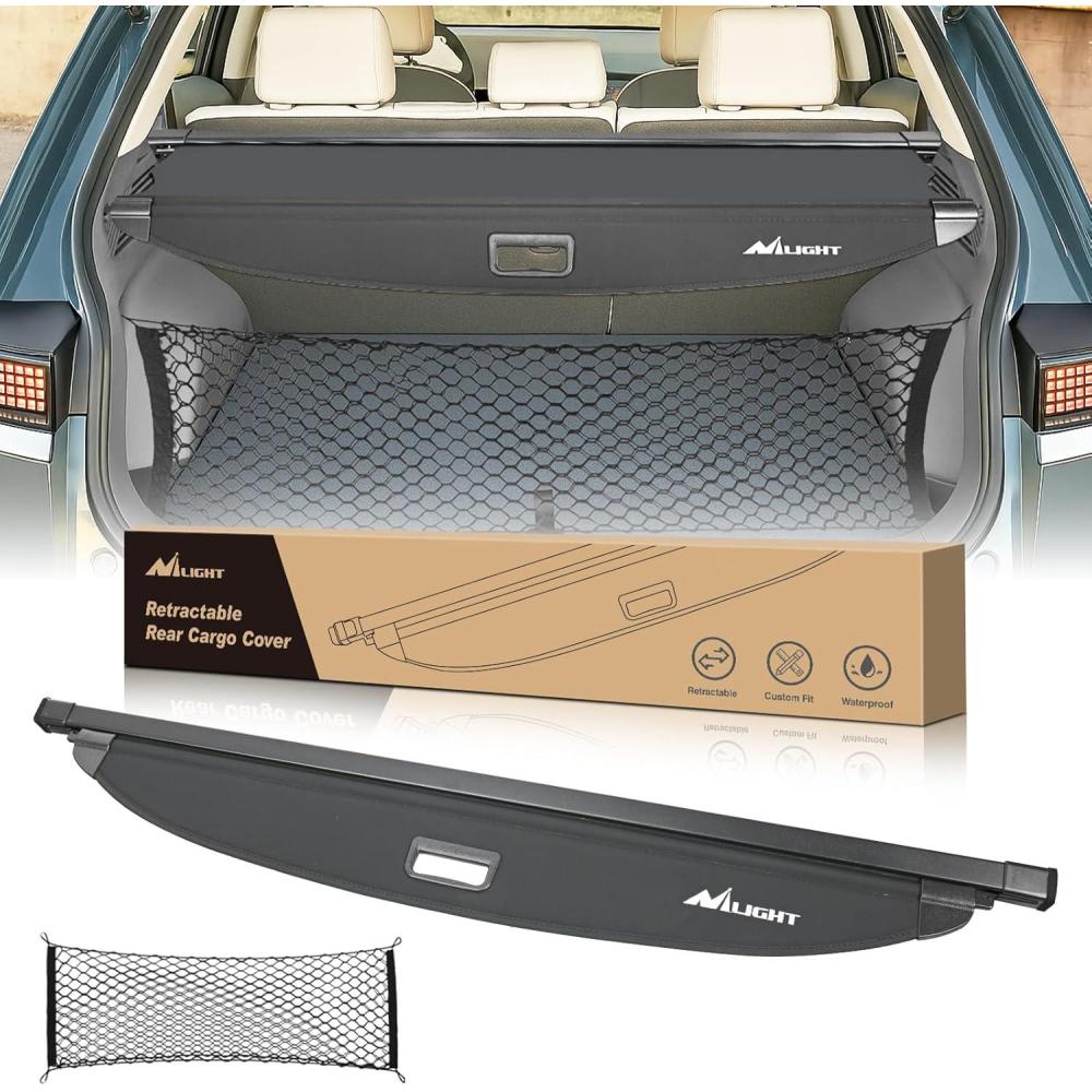 imageNilight Trunk Cargo Cover for Audi Q5 2018 2019 2020 2021 2022 2023 2024 Retractable Security Shade Rear Cargo Cover with Trunk Storage Net20222025 Hyundai Ioniq 5
