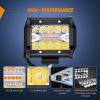 imageNilight 2PCS 4Inch 60W LED Pods Spot Flood Amber White Light Bar Strobe 6 Modes Memory Function OffRoad Truck Car ATV SUV Cabin Boat with 16AWG Wiring Harness Kit2 Lead 2 Years WarrantyAmberWhite 6 Modes