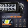 imageNilight 30 Inch LED Light Bar DRL 240W 24800LM AntiGlare Flood Spot Offroad LED Driving Light IP68 w 12AWG DT Connector Wiring Harness for Pickup Truck SUV ATV UTV Boat 4x4 JeepBlack