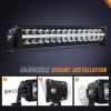 imageNilight 30 Inch LED Light Bar DRL 240W 24800LM AntiGlare Flood Spot Offroad LED Driving Light IP68 w 12AWG DT Connector Wiring Harness for Pickup Truck SUV ATV UTV Boat 4x4 JeepAmber DRL
