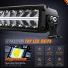 imageNilight 30 Inch LED Light Bar DRL 240W 24800LM AntiGlare Flood Spot Offroad LED Driving Light IP68 w 12AWG DT Connector Wiring Harness for Pickup Truck SUV ATV UTV Boat 4x4 JeepWhite DRL
