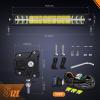 imageNilight 30 Inch LED Light Bar DRL 240W 24800LM AntiGlare Flood Spot Offroad LED Driving Light IP68 w 12AWG DT Connector Wiring Harness for Pickup Truck SUV ATV UTV Boat 4x4 JeepAmber DRL