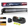 imageNilight 30 Inch LED Light Bar DRL 240W 24800LM AntiGlare Flood Spot Offroad LED Driving Light IP68 w 12AWG DT Connector Wiring Harness for Pickup Truck SUV ATV UTV Boat 4x4 JeepAmber DRL