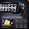 imageNilight 30 Inch LED Light Bar DRL 240W 24800LM AntiGlare Flood Spot Offroad LED Driving Light IP68 w 12AWG DT Connector Wiring Harness for Pickup Truck SUV ATV UTV Boat 4x4 JeepAmber DRL