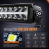imageNilight 30 Inch LED Light Bar DRL 240W 24800LM AntiGlare Flood Spot Offroad LED Driving Light IP68 w 12AWG DT Connector Wiring Harness for Pickup Truck SUV ATV UTV Boat 4x4 JeepAmber DRL
