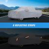 imageNilight Car Cover Waterproof All Weather fo SUV Heavy Duty Outdoor Full Cover Rain Sun UV Protection with Zipper Cotton Extra Thick Car CoversUniversal Fit for SUV JeepLength 182quot to 190quotXXL Fit Length Up To 250  Max Cab Length 154