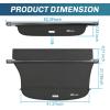 imageNilight Cargo Cover Fit for Subaru Outback 2020 2021 2022 2023 2024 2025 Retractable Privacy Security Shield Shade Rear Trunk Cover with Trunk Storage Net20152019 Subaru Outback
