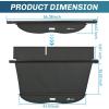 imageNilight Cargo Cover Fit for Toyota RAV4 2019 2020 2021 2022 2023 2024 2025 Retractable Privacy Security Shield Shade Rear Trunk Cover with Trunk Storage Net20202025 Toyota Highlander