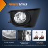 imageNilight Fog Light Assembly Compatible with 2002 2003 2004 Toyota Camry 2005 2006 2007 2008 Corolla Lamp Replacement Clear Lens with 9006 12V 55W Bulbs20122015 Toyota Tacoma