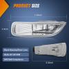 imageNilight Fog Light Assembly Compatible with 2002 2003 2004 Toyota Camry 2005 2006 2007 2008 Corolla Lamp Replacement Clear Lens with 9006 12V 55W BulbsClear