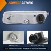 imageNilight Fog Light Assembly Compatible with 2002 2003 2004 Toyota Camry 2005 2006 2007 2008 Corolla Lamp Replacement Clear Lens with 9006 12V 55W BulbsClear