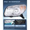 imageNilight Headlights Assembly for Toyota 4Runner 2006 2007 2008 2009 Headlamp Black Housing Amber ReflectorChrome Housing Amber Reflector