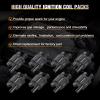 imageNilight Ignition Coil Pack UF413 Fit for Chevy Silverado 1500 2500 HD Tahoe Suburban Avalanche Express Corvette Camaro Impala GMC Yukon Cadillac Escalade Pontiac 53 60L V8 EngineOE 126114248 PcsFit ChevyGMC 20072018