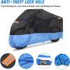 imageNilight Motorcycle Cover All Season Universal Oxford Fabric with LockHole Waterproof Durable UV with Storage Bag ampamp Protective Reflective Strip Fits up to 96quot MotorcycleXL  96L x 41W x 49H