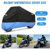 imageNilight Motorcycle Cover All Season Universal Oxford Fabric with LockHole Waterproof Durable UV with Storage Bag ampamp Protective Reflective Strip Fits up to 96quot MotorcycleXL  96L x 41W x 49H