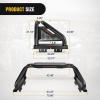 imageNilight Truck Bed Chase Rack Roll Bar for 20022023 Dodge Ram 1500 20142023 Chevrolet SilveradoGMC Sierra 1500 20152023 F150 20142023 Tundra 20162023 Tacoma Fits Full Size Trucks 2 Years WarrantyBed Chase Rack