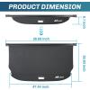 imageNilight Trunk Cargo Cover for Audi Q5 2018 2019 2020 2021 2022 2023 2024 Retractable Security Shade Rear Cargo Cover with Trunk Storage Net20242025 Hyundai Santa Fe