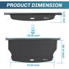 imageNilight Trunk Cargo Cover for Ford Escape 2013 2014 2015 2016 2017 2018 2019 Retractable Security Shade Rear Cargo Cover with Trunk Storage Net20222025 Jeep Grand Cherokee