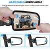 imageNilight UTV Side Mirrors Aluminum X3 Rear View Mirror Upgraded 360 Degree Adjustment Compatible with 2016 2017 2018 2019 2020 2021 2022 2023 Can Am Maverick Turbo RSide Mirror175 inch Round Roll Cage