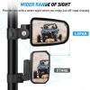 imageNilight UTV Side Mirrors Aluminum X3 Rear View Mirror Upgraded 360 Degree Adjustment Compatible with 2016 2017 2018 2019 2020 2021 2022 2023 Can Am Maverick Turbo RSide Mirror175 inch Round Roll Cage