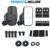 imageNilight UTV Side Mirrors Aluminum X3 Rear View Mirror Upgraded 360 Degree Adjustment Compatible with 2016 2017 2018 2019 2020 2021 2022 2023 Can Am Maverick Turbo RSide Mirror20152023 Polaris Ranger Pro Fit