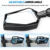 imageNilight UTV Side Mirrors Aluminum X3 Rear View Mirror Upgraded 360 Degree Adjustment Compatible with 2016 2017 2018 2019 2020 2021 2022 2023 Can Am Maverick Turbo RSide Mirror1752 inch Round Roll CageAluminum